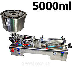 Дозатор в'язких рідин 500-5000мл Поршневий автоматичний дозатор NPP-5000 Розливна машина Hualian