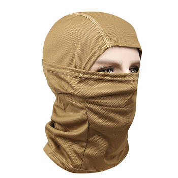 Тактична балаклава Lesko 001 Brown маска підшоломник демісезонна 10 шт.