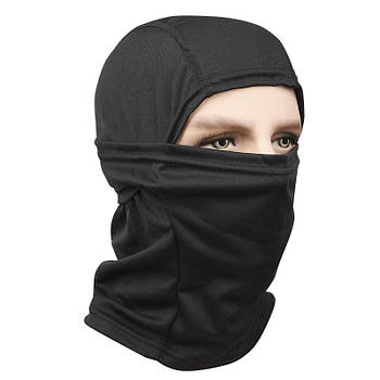 Тактична балаклава Lesko 001 Black маска підшоломник демісезонна 2 шт.