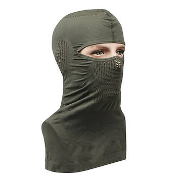 Тактична балаклава Lesko 003 Green маска підшоломник повітропроникна тканина демісезонна 4 шт.