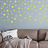 Фосфорні наліпки на стіну або стелю "Stars" - люмінесцентні наліпки, що світяться, зіркове небо, 94 шт., фото 8