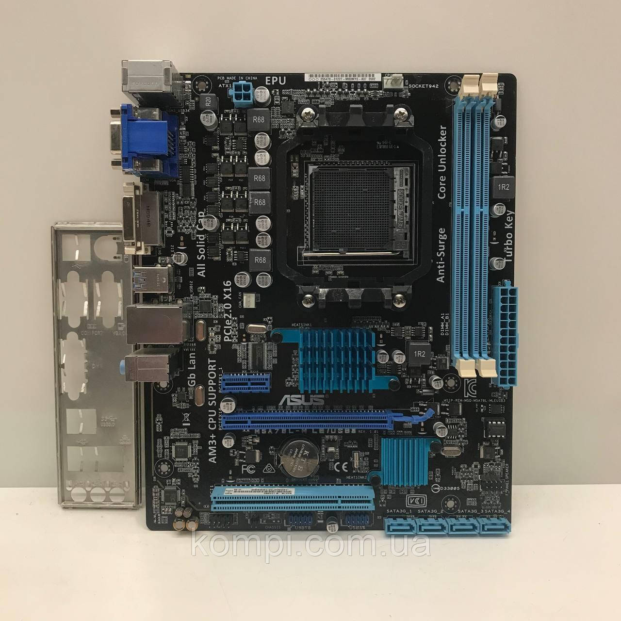 Материнська плата sAM3+ ASUS M5A78L-M LE/USB3 (DDR3,AMD FX,б/у)
