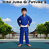 Кімоно для дзюдо дитяче з поясом синє унісекс Ippon Gear Kids Judo Gi Future 2 Blue 335 г/м² (160 см), фото 9