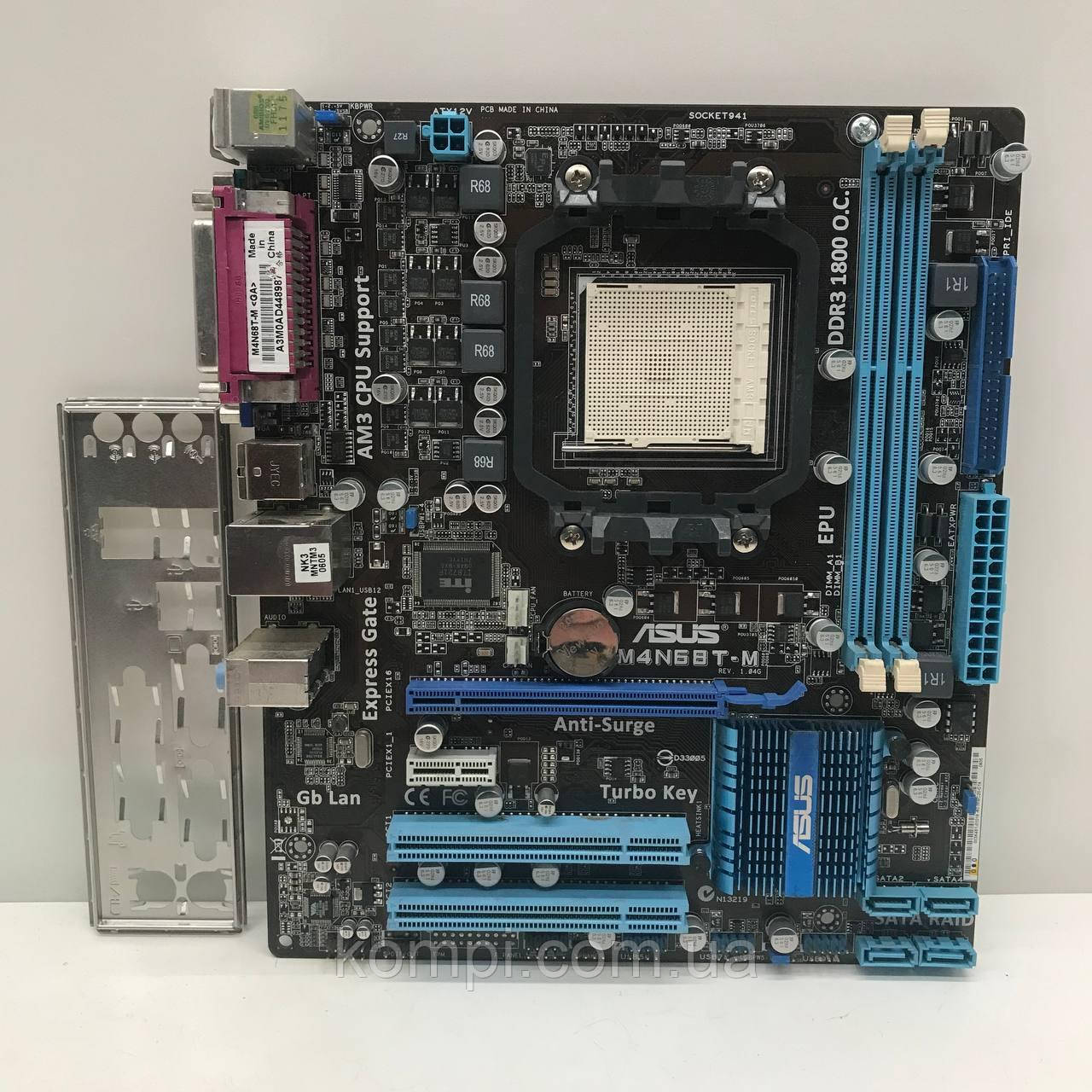 Материнська плата sAM3 ASUS M4N68T-M (Soket AM3, DDR3, б/у)