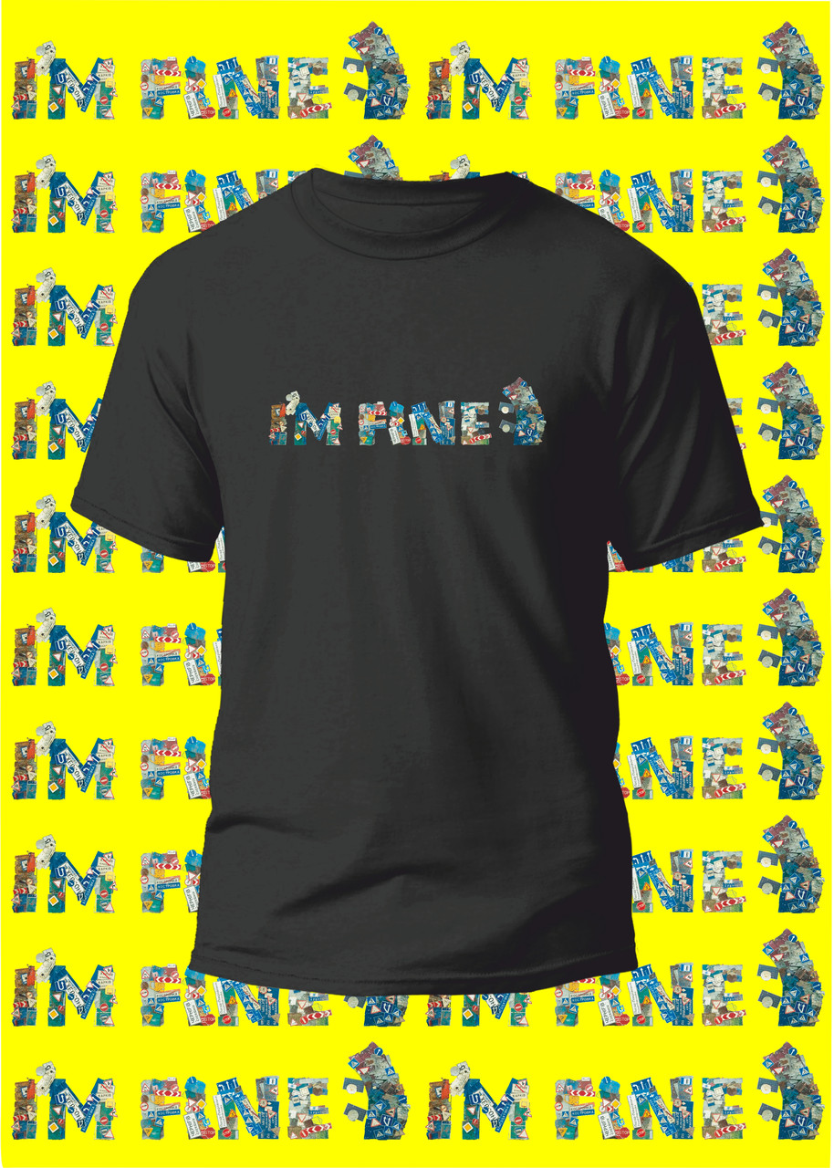 Футболка YOUstyle I'M FINE 1138 Black, фото 1