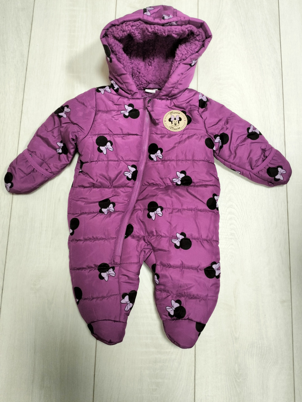 Комбінезон для дівчинки фіолетовий Мінні маус Disney 62, 68, 74см, фото 1