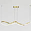Золота дизайнерська підвісна Led-люстра на два елементи MD240515/95GD, фото 2