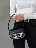 Сумка жіноча клатч Diesel чорний через плече, фото 5