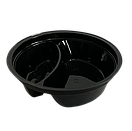 Соусник на 2 ділення з кришкою Чорний 912BL+907PK, фото 2