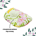 Подушка ортопедична для новонароджених з фіксацією для голови Тюльпанчик 27х18 см Квіти, фото 3