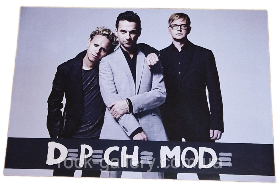 Плакат з рок групою "Depeche Mode" 49 см х 34 см, фото 1