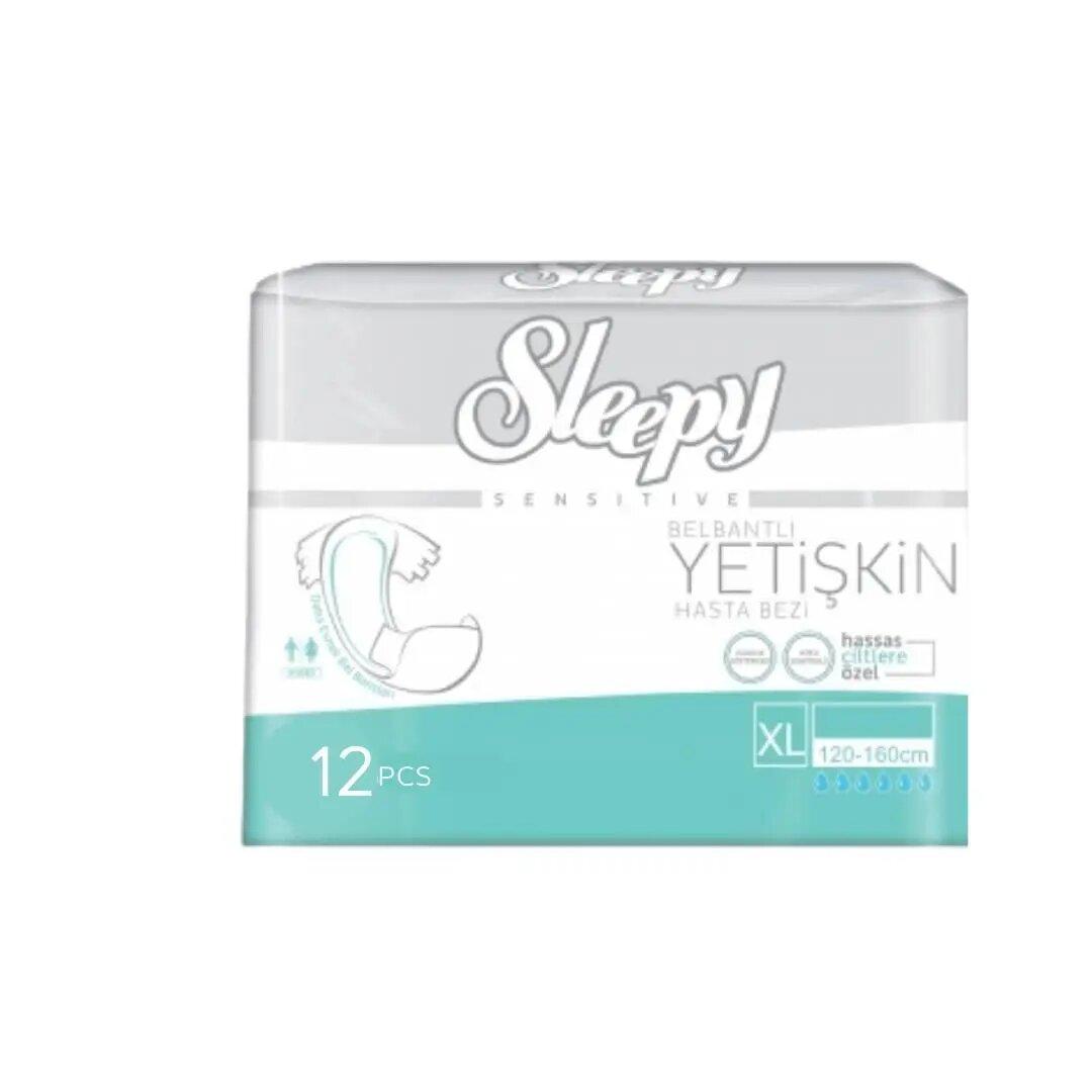 Підгузки для дорослих SLEEPY Sensitive Adult розмір XL №12 (120 - 160 см)