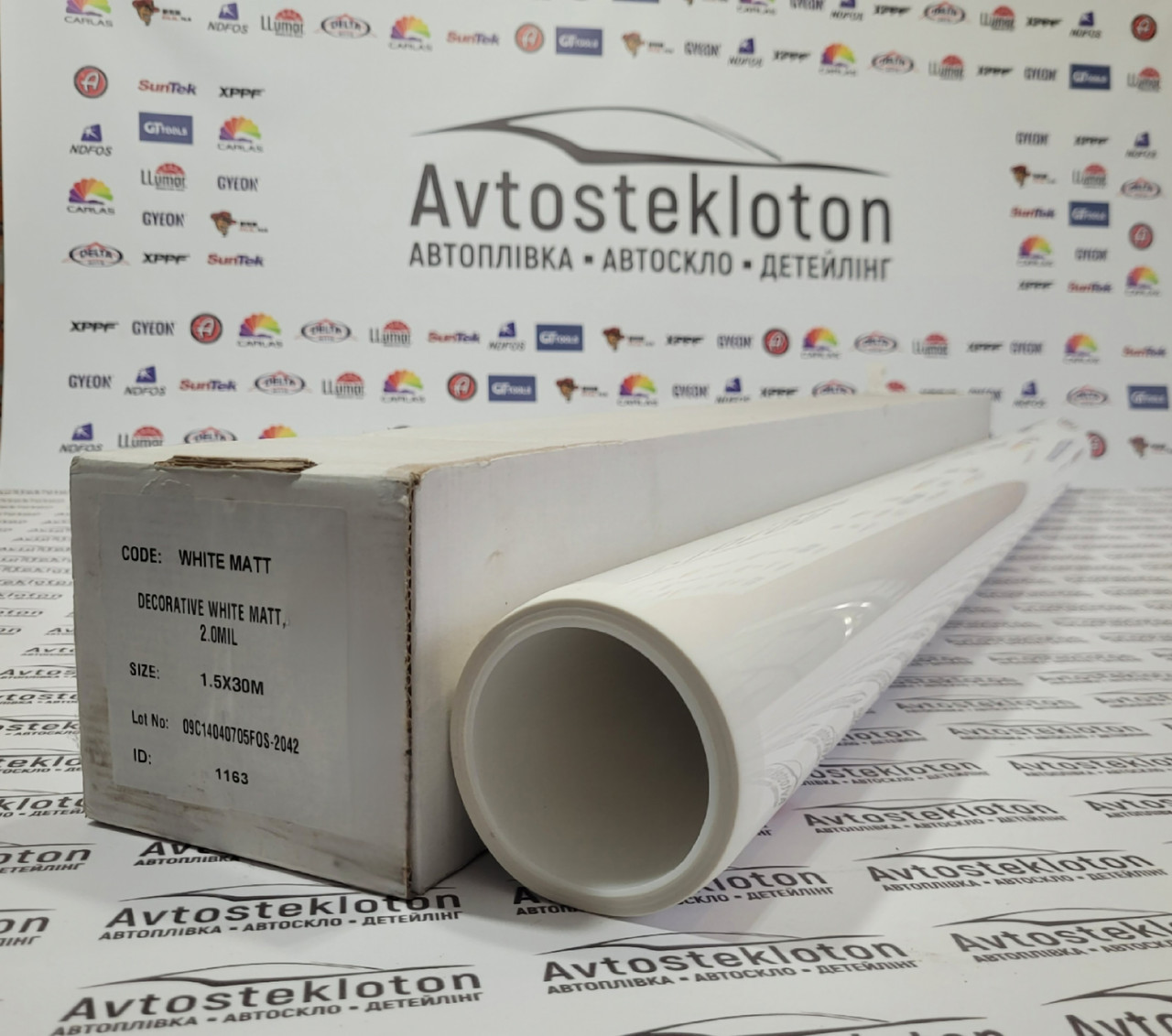 Архітектурна плівка NDFOS тонування вікон, фасадів та балконів Білий матовий, фото 1