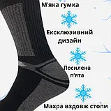 Набір чоловічих шкарпеток теплих високих бавовняних Лео Track 40-45 12 пари Сірий, фото 8