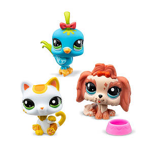 Набір фігурок Littlest Pet Shop "Настрій міста" (3 фігурки, 1 аксесуар, 1 колекційна картка) 00551