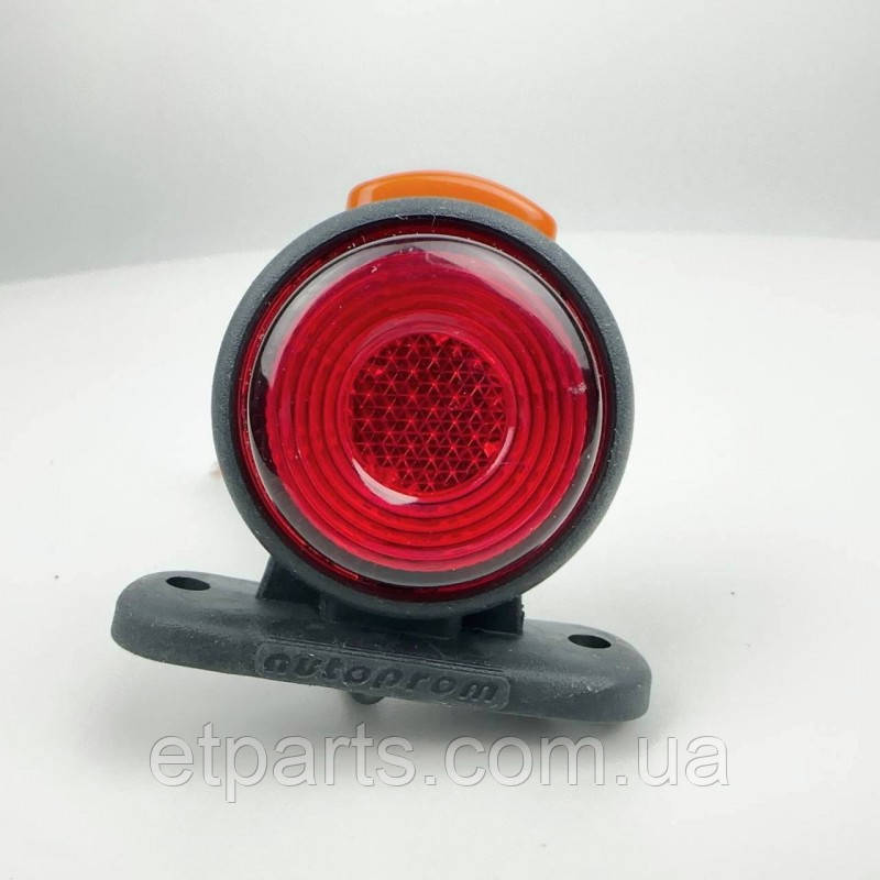 Ліхтар габаритний (ріжок) міні триколірний (LED) неон (червоний-білий)