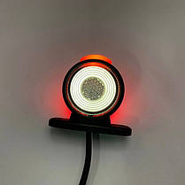 Ліхтар габаритний (ріжок) міні триколірний (LED) неон (червоний-білий), фото 5