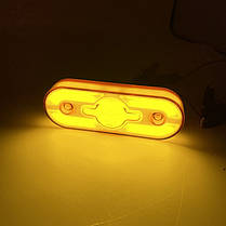 Ліхтар габаритний 12-24v діодний жовтий (LED) неон, фото 5