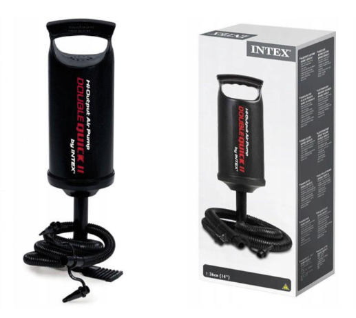 Ручний насос Intex 68614 для надувних виробів: кругів, матраців, м'ячів, човнів, басейнів (36 см)