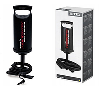 Ручний насос Intex 68614 для надувних виробів: кругів, матраців, м'ячів, човнів, басейнів (36 см)