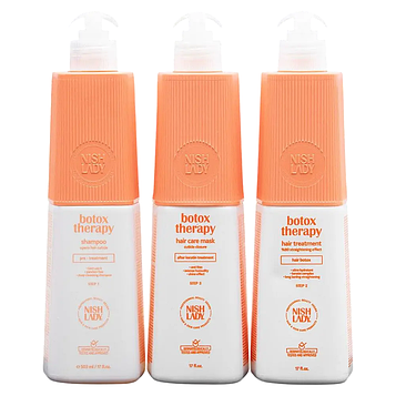 Набір для догляду за волоссям NishLady Botox Therapy (шампунь+крем+маска), 3*503 мл (20102001)