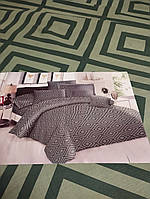 Комплект постільної білизни двоспальний 180х215 Зелений Ромб Бязь голд люкс