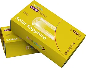 Рукавички MediOk Solar Sapphire XS, жовті, 100 шт