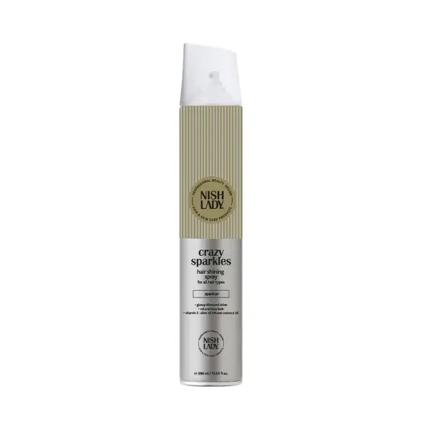 Спрей для блиску волосся NishLady Hair Shining Spray Crazy Sparkles, 386 мл (20101031)