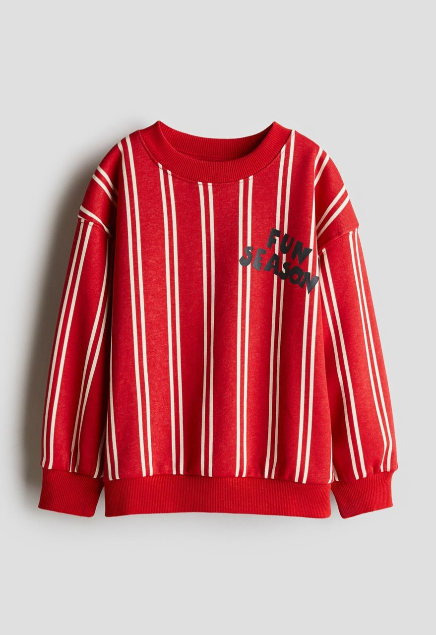 Світшот червоний Fun Season H&M 92, 98/104, 110/116см, фото 1