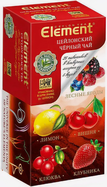 Чай чорний Елемент "Асорті" 5 видів