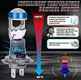 MINI LED лампа H7 Лінза, з обманкою ПРАВИЛЬНИЙ ПУЧОК СВІТЛА, світлодіодні , 1 шт, фото 9