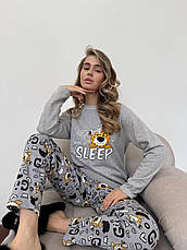Жіноча піжама тепла COSY з начісом "Baby Leo", фото 6