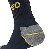 Набір чоловічих шкарпеток високих бавовняних Leo Protection махра 44-46 6 пар Чорно-жовтий (ROZ6501036952), фото 3