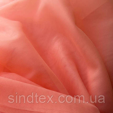 #33-Єврофатин Scarlet (євросітка 3м ширина), кораловий, фото 1