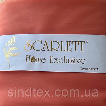 #33-Єврофатин Scarlet (євросітка 3м ширина), кораловий, фото 3