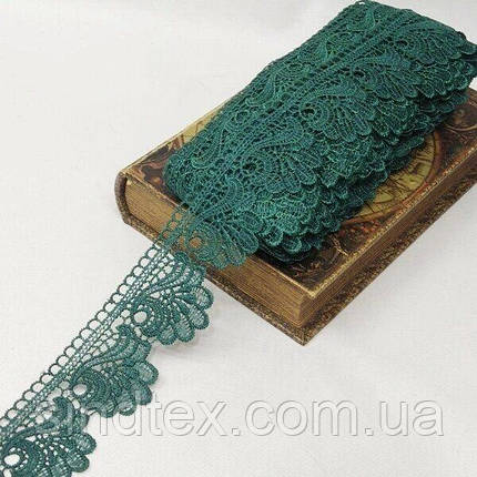 (1 м) Мереживо макраме Sindtex 6CM (13 м) колір - зелений (M729-42-074), фото 3