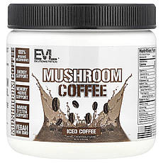 EVLution Nutrition, Mushroom Coffee, холодна кава, 120 г (4,2 унції), Київ