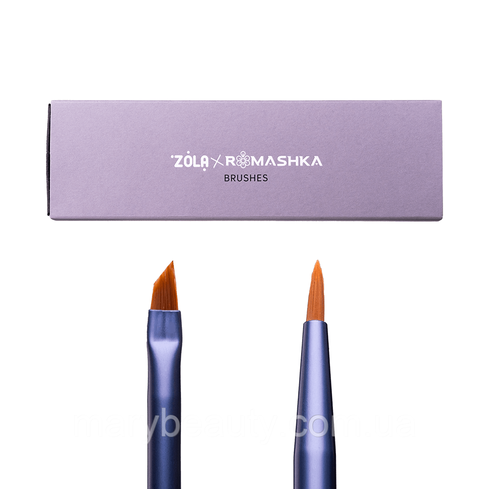 ZOLA x Romashka Набір пензликів для брів і вій професійні