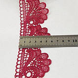 (1 м) Мереживо макраме Sindtex 6CM (13M) колір - бордовий (M729-42-048), фото 3