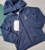 Трикотажна кофта на блискавці для дівчинки 98 см (3 роки)