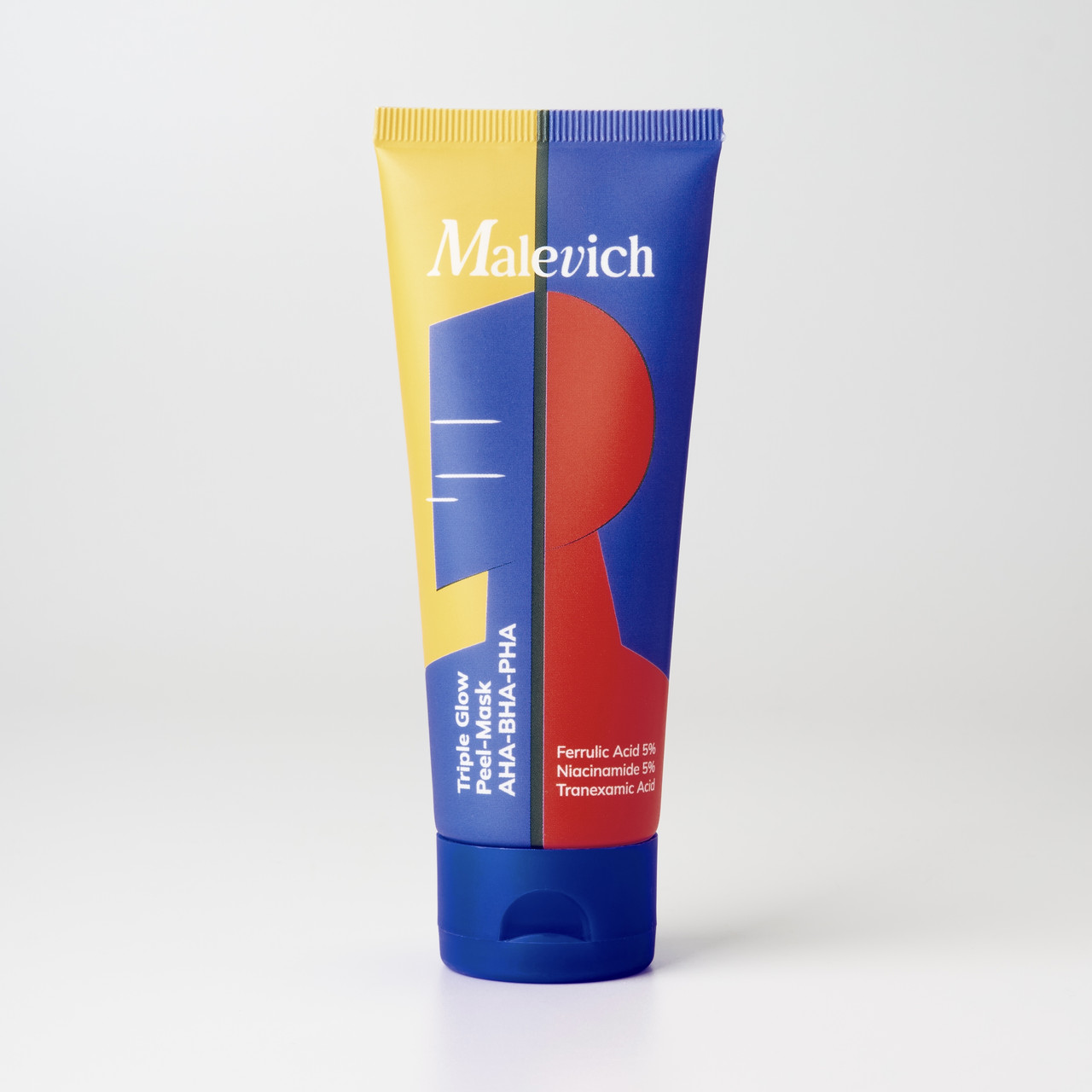 Malevich Мультикислотна маска-пілінг для сяяння шкіри Triple Glow Peel-Mask AHA-BHA-PHA