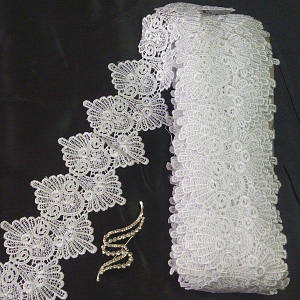 Мереживо макраме Sindtex 6CM (13M) Колір білий (48-SB117-1)