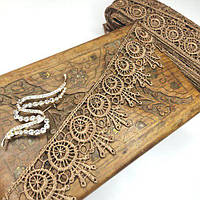 (1 метр) Мереживо макраме Sindtex 5см колір - коричневий (26М-H1931М-16)