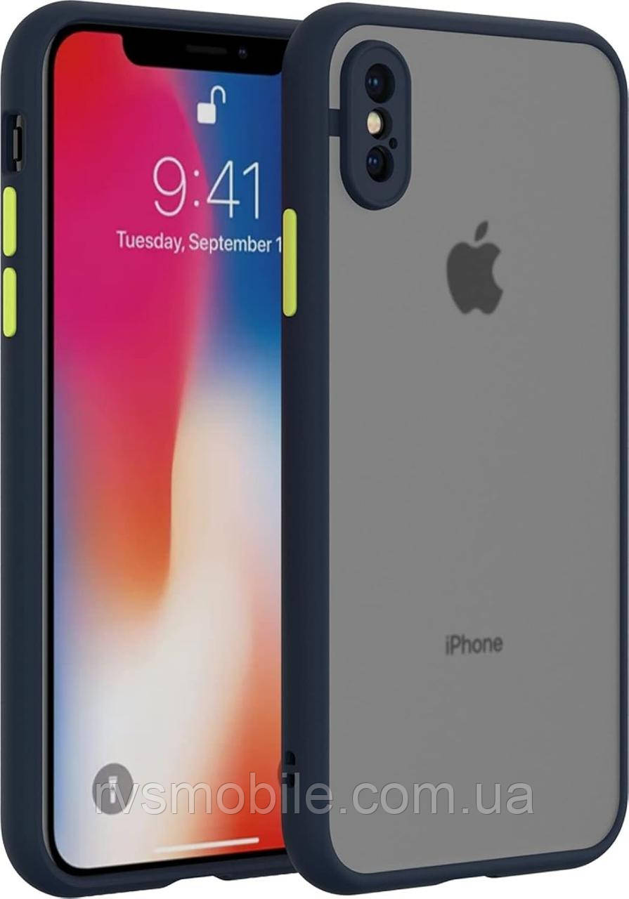 Чохол для iPhone XS Max - Goospery Matte Case, Black (Камера закрита)