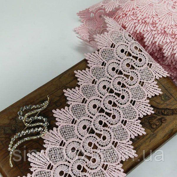 (1 метр) Мереживо макраме Sindtex 9 см колір - рожевий (23 м-Y12169-8), фото 1