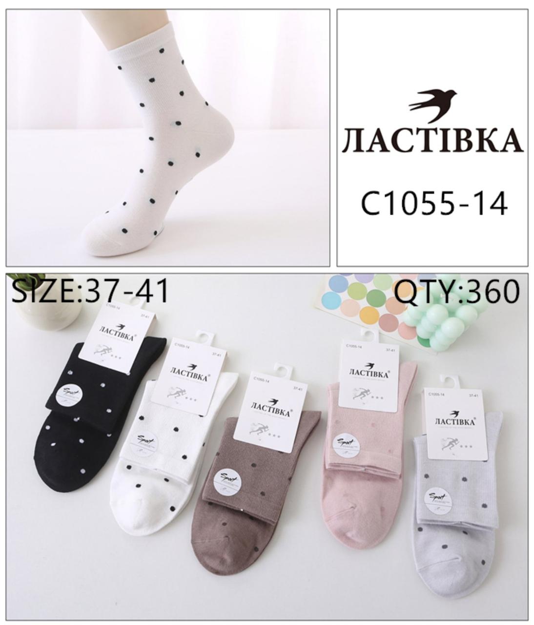 Шкарпетки жіночі бавовняні "Ластівка" розмір 37-41 (від 10 пар)