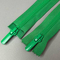 (салатовий темний) Роз'ємна блискавка Баришівка 100см з двома бігунками