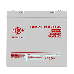 Аккумулятор гелевий LPM-GL 12V - 55 Ah
