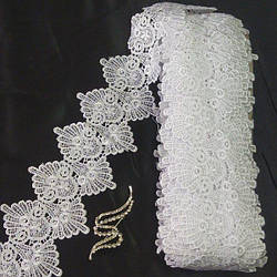 Мереживо макраме Sindtex 6CM (13M) Колір білий (48-SB117-1)