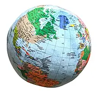М'яка грашка "Глобус світу" 32 см, м'яка внутрішня куля, голоббус для дітей